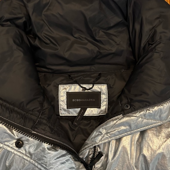 winter metallic winter puffer jacket from BCBGMAXAZRIA - Picture 2 of 4